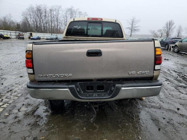 5TBBT44162S288724 - 2002 TOYOTA TUNDRA ACCESS CAB 金色 照片 6