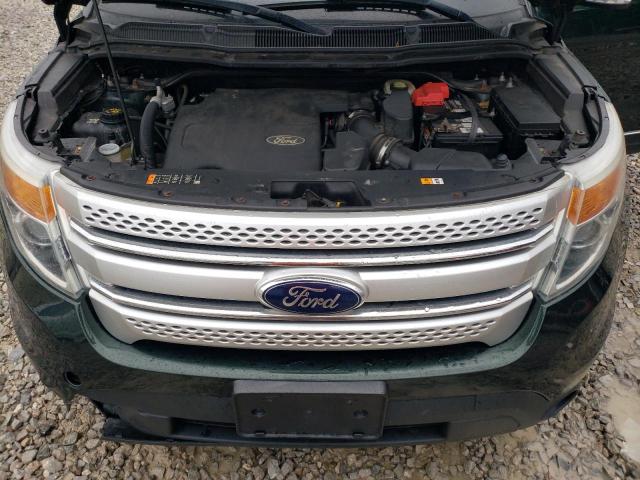 1FM5K8D88DGB56942 - 2013 FORD EXPLORER XLT GREEN photo 12