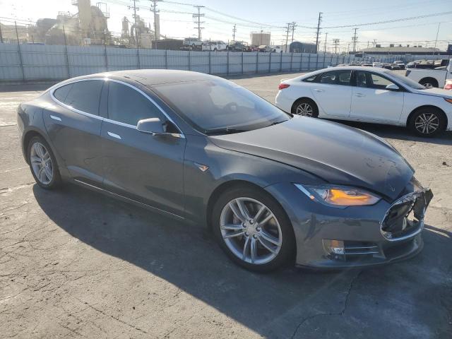 5YJSA1CG1DFP05014 - 2013 TESLA MODEL S GRAY photo 4