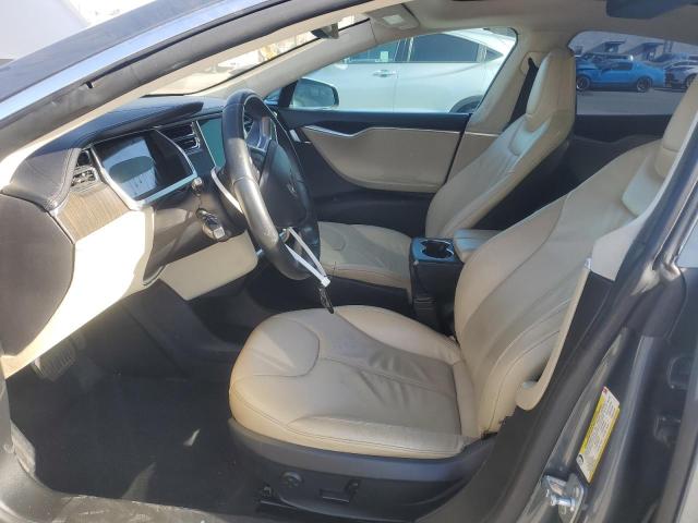 5YJSA1CG1DFP05014 - 2013 TESLA MODEL S GRAY photo 7