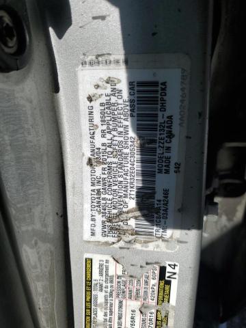 2T1KR32E04C305342 - 2004 TOYOTA COROLLA MA XR SILVER photo 12