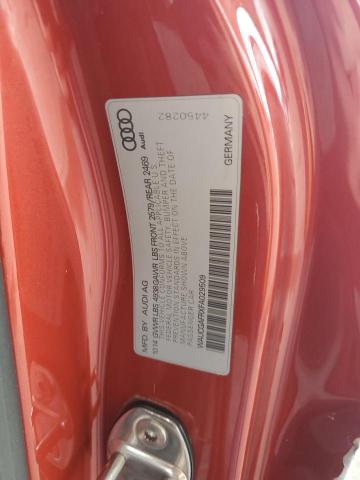 WAUCGAFRXFA029509 - 2015 AUDI S5 PREMIUM PLUS RED photo 12