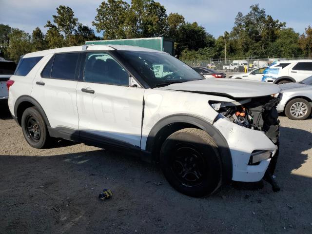 1FM5K8AW2MNA22717 - 2021 FORD EXPLORER POLICE INTERCEPTOR Blanco foto 4