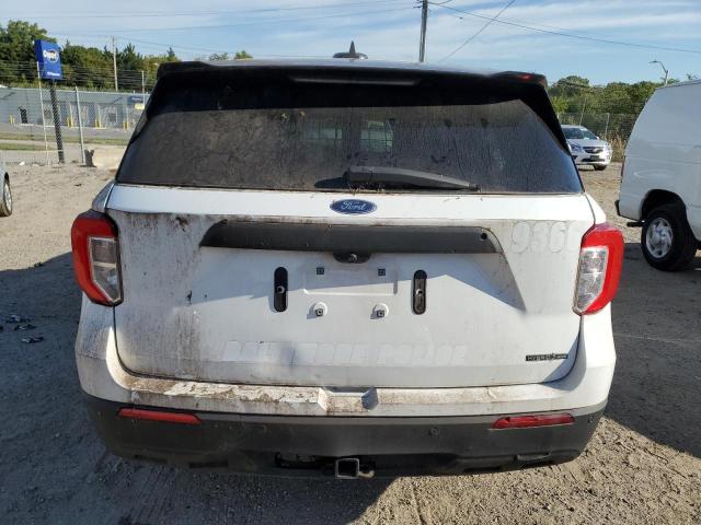 1FM5K8AW2MNA22717 - 2021 FORD EXPLORER POLICE INTERCEPTOR Blanco foto 6