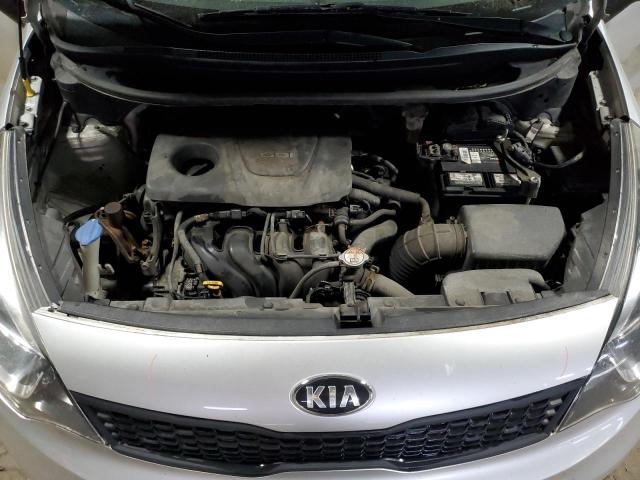 KNADM4A31G6620950 - 2016 KIA RIO LX SILVER photo 11
