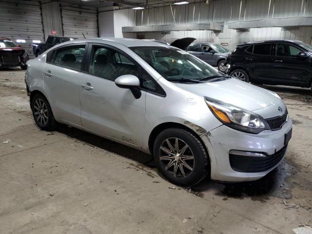 KNADM4A31G6620950 - 2016 KIA RIO LX SILVER photo 4