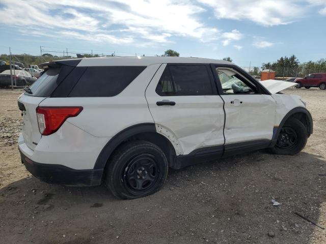 1FM5K8AW7NNA13674 - 2022 FORD EXPLORER POLICE INTERCEPTOR Սպիտակ լուսանկար 3
