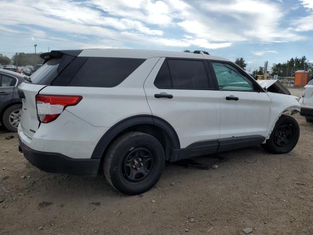 1FM5K8AW3NNA09640 - 2022 FORD EXPLORER POLICE INTERCEPTOR Weiß Foto 3