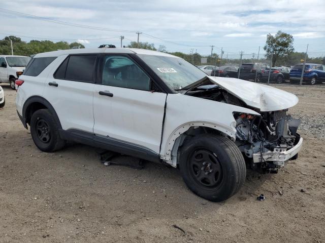 1FM5K8AW3NNA09640 - 2022 FORD EXPLORER POLICE INTERCEPTOR Weiß Foto 4