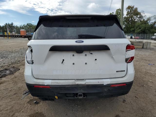1FM5K8AW3NNA09640 - 2022 FORD EXPLORER POLICE INTERCEPTOR Weiß Foto 6