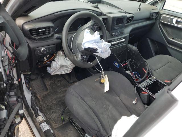 1FM5K8AW3NNA09640 - 2022 FORD EXPLORER POLICE INTERCEPTOR Weiß Foto 8