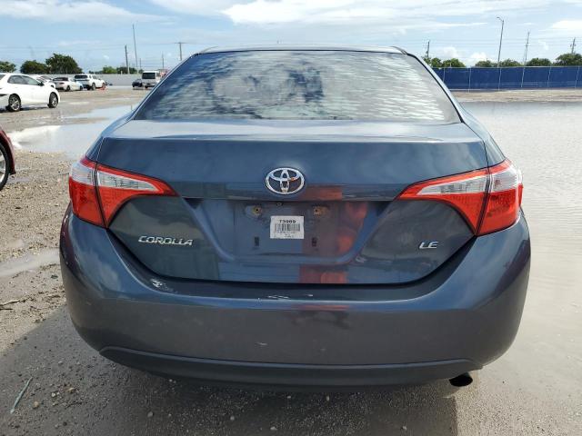 2T1BURHE7FC414957 - 2015 TOYOTA COROLLA L BLUE photo 6