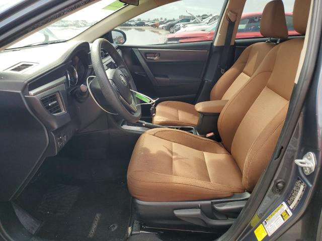 2T1BURHE7FC414957 - 2015 TOYOTA COROLLA L BLUE photo 7