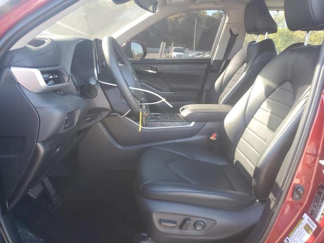 5TDGZRBH3NS560448 - 2022 TOYOTA HIGHLANDER XLE RED photo 7