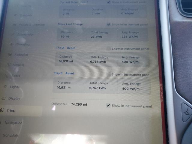 5YJXCBE22JF128352 - 2018 TESLA MODEL X შავი ფოტო 9