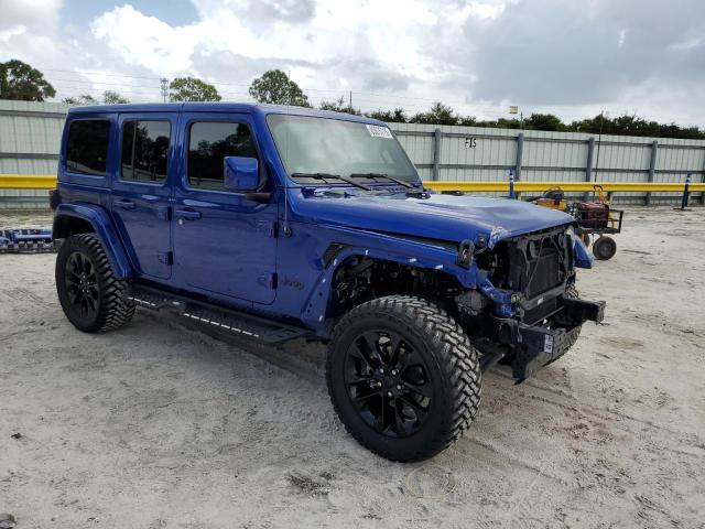 1C4HJXEN1LW317784 - 2020 JEEP WRANGLER U SAHARA BLUE photo 4
