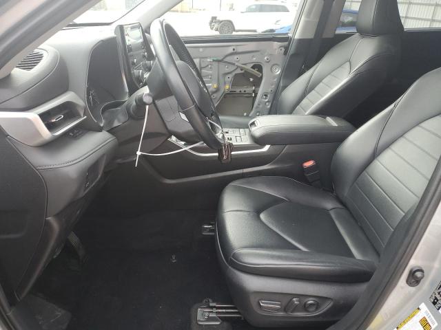5TDGZRBH9LS000401 - 2020 TOYOTA HIGHLANDER XLE SILVER photo 7