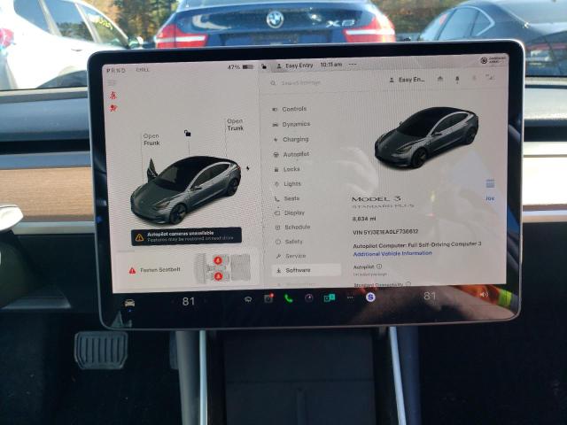 5YJ3E1EA0LF736612 - 2020 TESLA MODEL 3 Boz foto 9