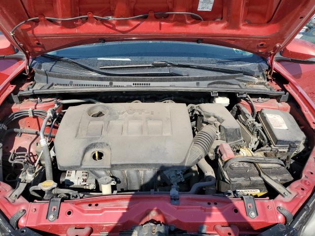 2T1BURHE0EC120637 - 2014 TOYOTA COROLLA L Czerwony zdjęcie 11