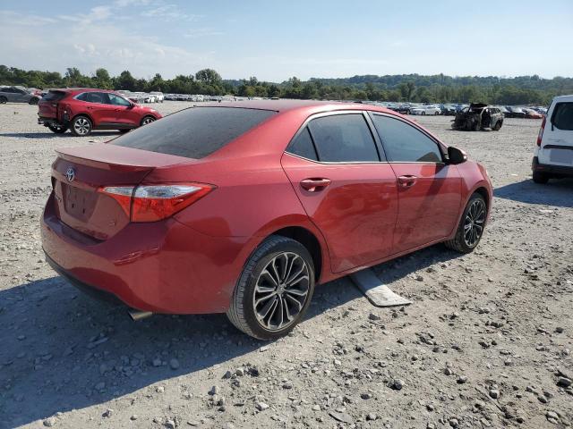 2T1BURHE0EC120637 - 2014 TOYOTA COROLLA L Czerwony zdjęcie 3