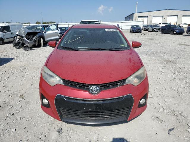 2T1BURHE0EC120637 - 2014 TOYOTA COROLLA L Czerwony zdjęcie 5