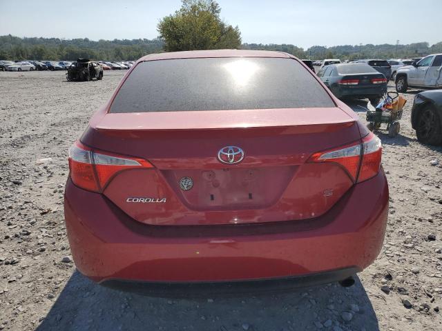 2T1BURHE0EC120637 - 2014 TOYOTA COROLLA L Czerwony zdjęcie 6