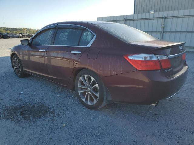 1HGCR2F54FA209392 - 2015 HONDA ACCORD SPORT MAROON photo 2