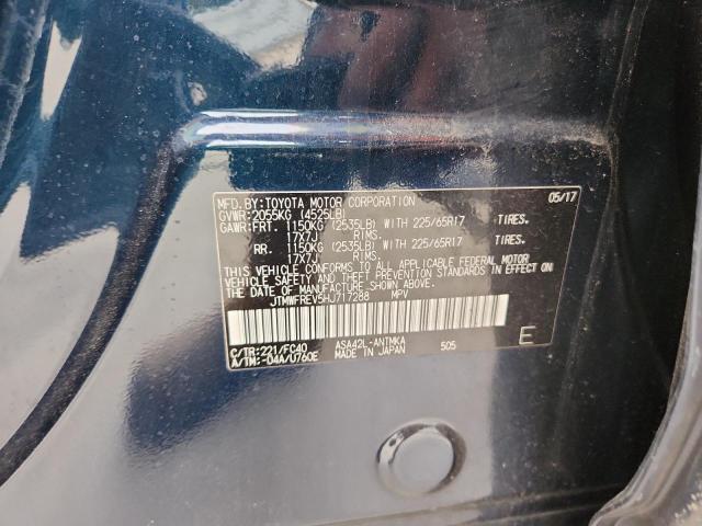 JTMWFREV5HJ717288 - 2017 TOYOTA RAV4 XLE BLUE photo 12