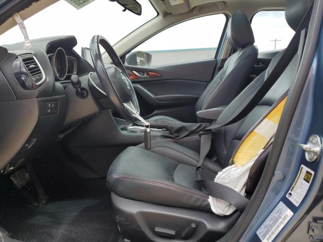JM1BM1W77F1232413 - 2015 MAZDA 3 GRAND TOURING BLUE photo 7