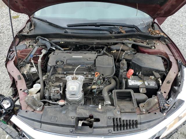1HGCR2F89HA292301 - 2017 HONDA ACCORD EXL BURGUNDY photo 11