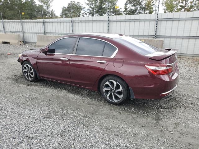 1HGCR2F89HA292301 - 2017 HONDA ACCORD EXL BURGUNDY photo 2