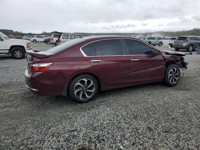 1HGCR2F89HA292301 - 2017 HONDA ACCORD EXL BURGUNDY photo 3