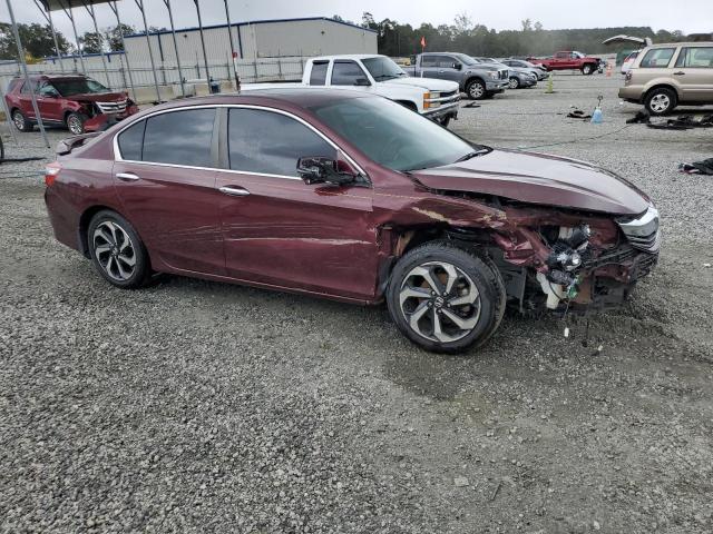 1HGCR2F89HA292301 - 2017 HONDA ACCORD EXL BURGUNDY photo 4