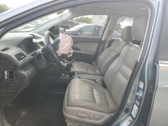 JHLRM3H7XCC003542 - 2012 HONDA CR-V EXL GREEN photo 7