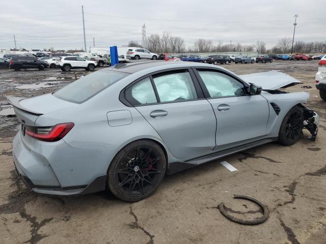 WBS43AY03PFP32559 - 2023 BMW M3 COMPETITION GRAY photo 3