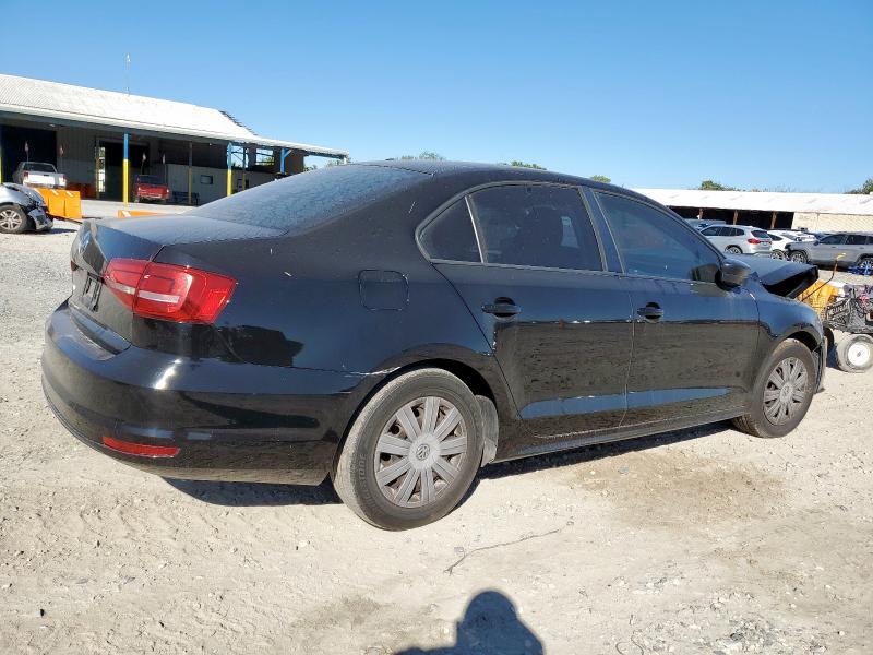 3VW2K7AJ5FM419614 - 2015 VOLKSWAGEN JETTA BASE BLACK photo 3