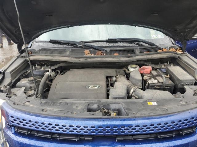 1FM5K8D82FGB08842 - 2015 FORD EXPLORER XLT BLUE photo 12