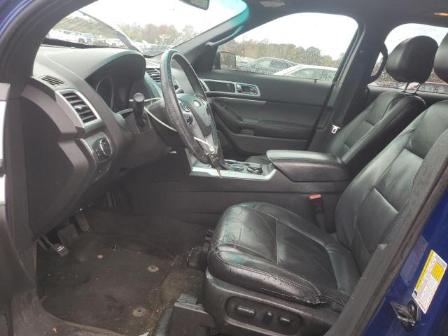 1FM5K8D82FGB08842 - 2015 FORD EXPLORER XLT BLUE photo 7