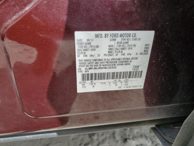 2LMPJ6LR0HBL52322 - 2017 LINCOLN MKX RESERVE Bordeaux Foto 13