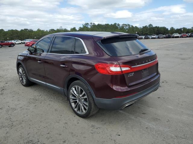 2LMPJ6LR0HBL52322 - 2017 LINCOLN MKX RESERVE Bordeaux Foto 2