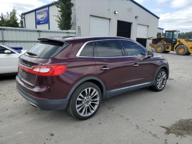 2LMPJ6LR0HBL52322 - 2017 LINCOLN MKX RESERVE Bordeaux Foto 3