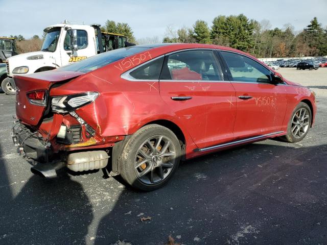5NPE34AB6JH727457 - 2018 HYUNDAI SONATA SPORT Kırmızı fotoğraf 3