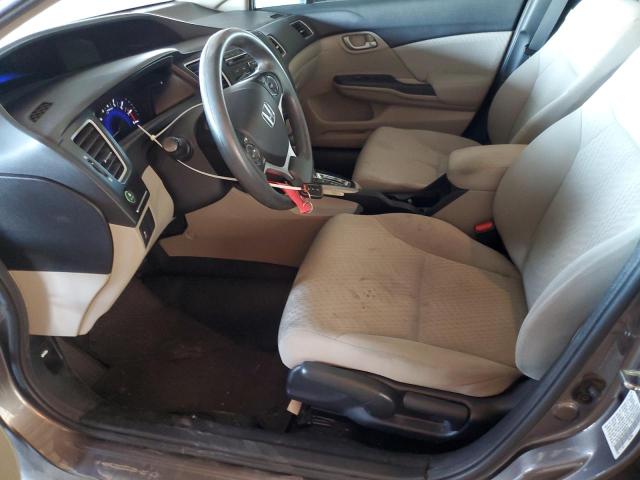 19XFB2F56FE093447 - 2015 HONDA CIVIC LX GRAY photo 7