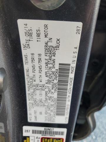 5TFJX4GN1EX034293 - 2014 TOYOTA TACOMA DOUBLE CAB Gri fotoğraf 12