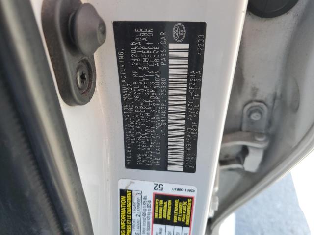 4T1G11AK3PU125980 - 2023 TOYOTA CAMRY SE NIGHT SHADE WHITE photo 12