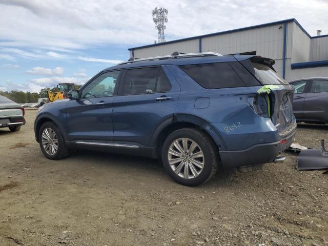 1FMSK8FH4LGC40044 - 2020 FORD EXPLORER LIMITED BLUE photo 2