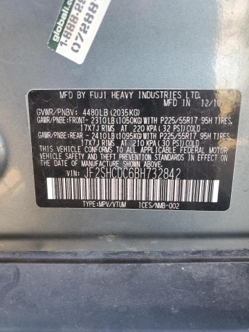 JF2SHCDC6BH732842 - 2011 SUBARU FORESTER 2.5X PREMIUM GREEN photo 14