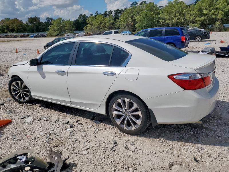 1HGCR2F53EA032803 - 2014 HONDA ACCORD SPORT WHITE photo 2