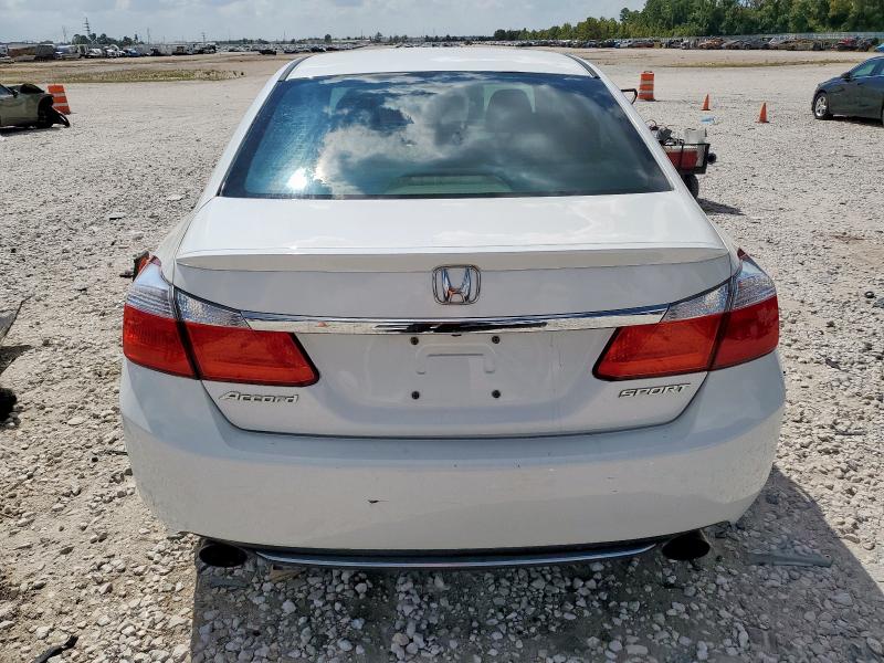 1HGCR2F53EA032803 - 2014 HONDA ACCORD SPORT WHITE photo 6