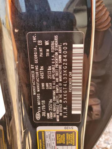 5XXGT4L33KG284003 - 2019 KIA OPTIMA LX 黑色 照片 13